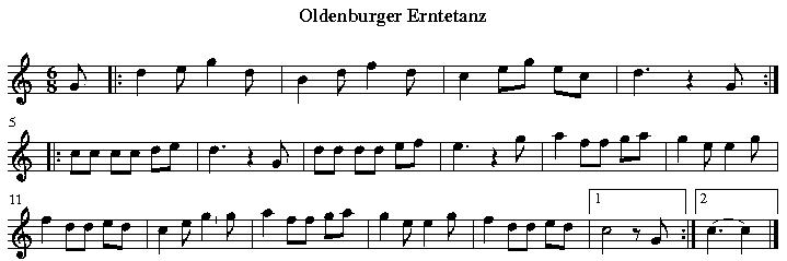  - Noten-Oldenburger-Erntetanz